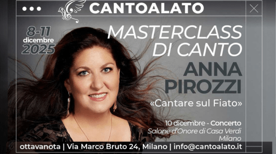 SINGING MASTERCLASS – !! CHANGE OF DATES